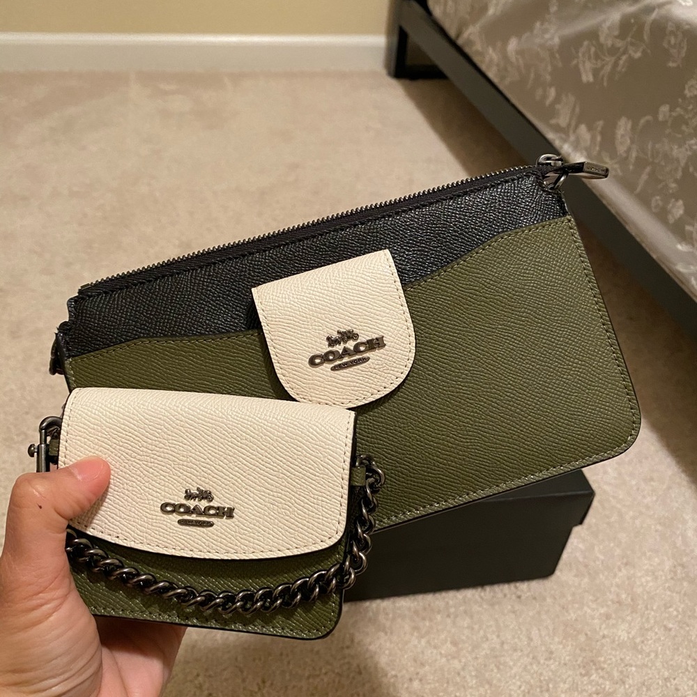 🎀 Coach Poppy Crossbody In Colorblock - Picture 2 of 10